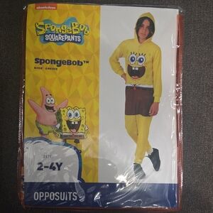 SpongeBob SquarePants Kids Onesie Costume - Yellow and Brown